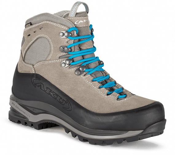 Ботинки женские AKU Superalp Gtx Light Grey/Turquoise - Фото 1 большая