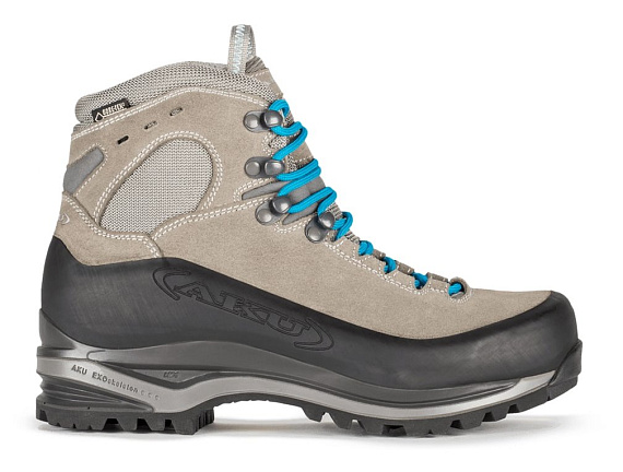 Ботинки женские AKU Superalp Gtx Light Grey/Turquoise - Фото 2 большая