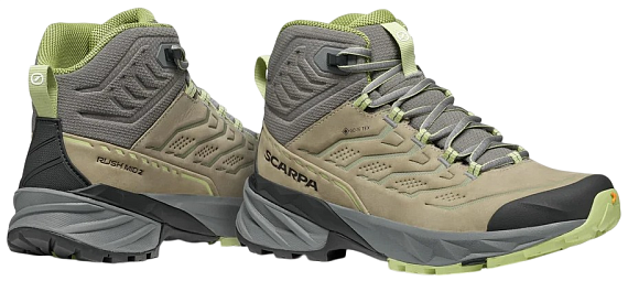Ботинки женские Scarpa Rush 2 Pro Mid Gtx Sage/Aloe - Фото 6 большая