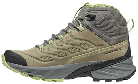 Ботинки женские Scarpa Rush 2 Pro Mid Gtx Sage/Aloe - Фото 3 большая