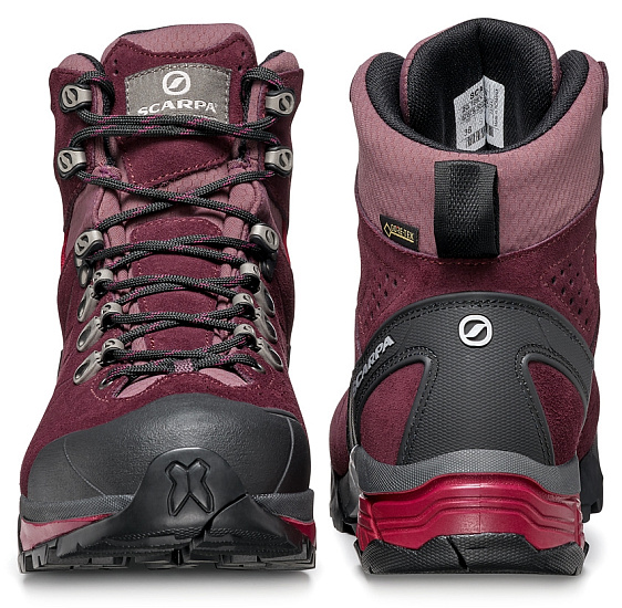 Ботинки женские Scarpa Zg Trek Gtx Temeraire/Red Plum - Фото 4 большая