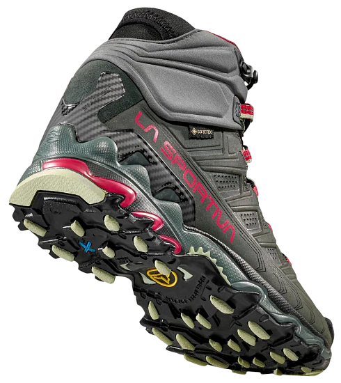 Ботинки женские La Sportiva Ultra Raptor II Mid Leather Gtx Charcoal/Cerise - Фото 7 большая