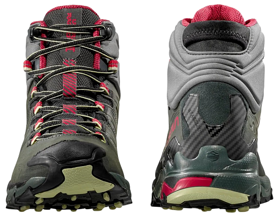 Ботинки женские La Sportiva Ultra Raptor II Mid Leather Gtx Charcoal/Cerise - Фото 6 большая