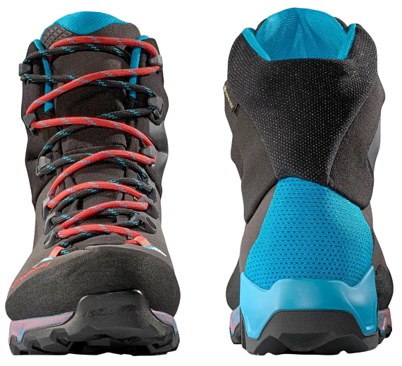 Ботинки женские La Sportiva Aequilibrium Trek Gtx Carbon/Malibu Blue - Фото 5 большая