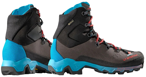 Ботинки женские La Sportiva Aequilibrium Trek Gtx Carbon/Malibu Blue - Фото 4 большая