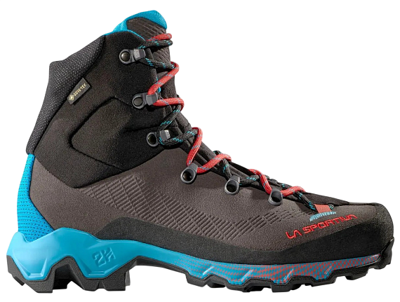 Ботинки женские La Sportiva Aequilibrium Trek Gtx Carbon/Malibu Blue - Фото 1 большая