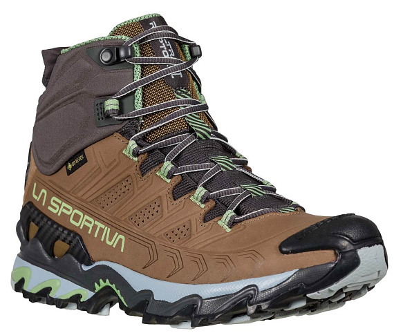 Ботинки женские La Sportiva Ultra Raptor II Mid Leather GTX Taupe/Sage - Фото 3 большая