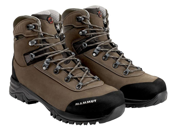 Ботинки женские Mammut Trovat Advanced High GTX Bark/Grey - Фото 5 большая