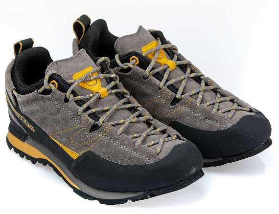 Ботинки женские La Sportiva Boulder X Grey/Yellow - Фото 3 большая
