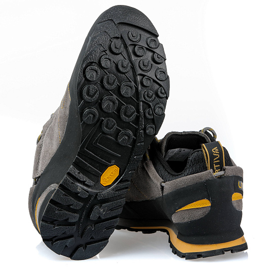 Ботинки женские La Sportiva Boulder X Grey/Yellow - Фото 4 большая
