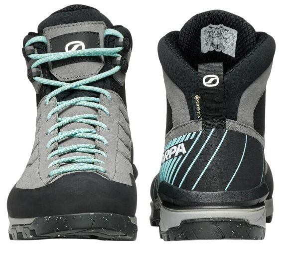 Ботинки женские Scarpa Mescalito Trk 2 Gtx Midgray/Aqua - Фото 3 большая