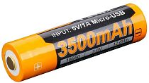 Аккумулятор Fenix 18650 3500 мАч Li-ion USB