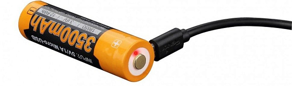 Аккумулятор Fenix 18650 3500 мАч Li-ion USB - Фото 3 большая