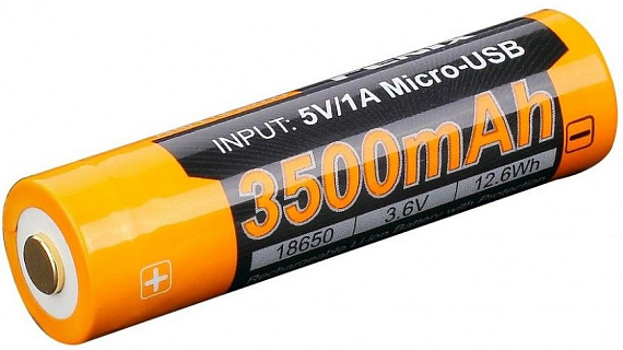 Аккумулятор Fenix 18650 3500 мАч Li-ion USB - Фото 5 большая