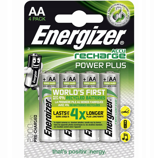 Аккумуляторы Energizer Power Plus 2000 мАч - Фото 1 большая