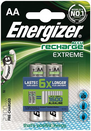 Аккумуляторы Energizer Extreme AA 2300 мАч - Фото 1 большая