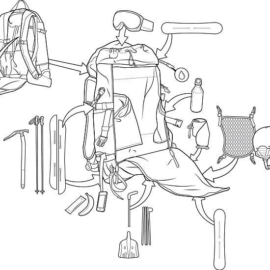 Рюкзак Burton Ak Tour 33 л Maui Sunset Heather - Фото 2 большая