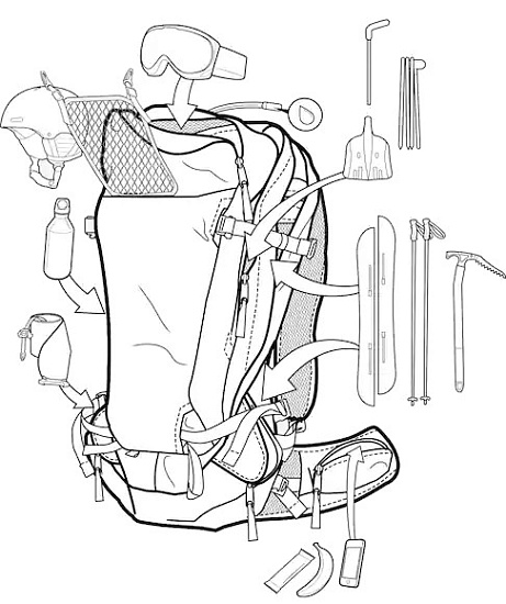Рюкзак Burton Ak Incline 20L Faded Coated Ripstop - Фото 3 большая