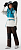 Рюкзак женский The North Face Slackpack 20 Enamel Blue/Gardenia White - Фото 7 малая