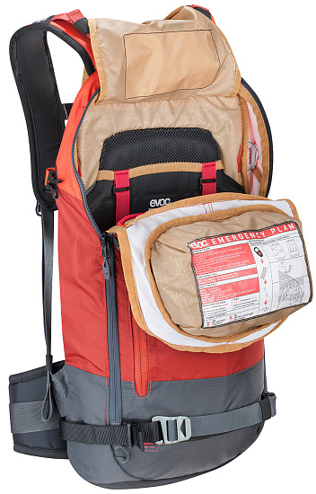 Рюкзак Evoc Fr Day Chili Red/Carbon Grey - Фото 3 большая