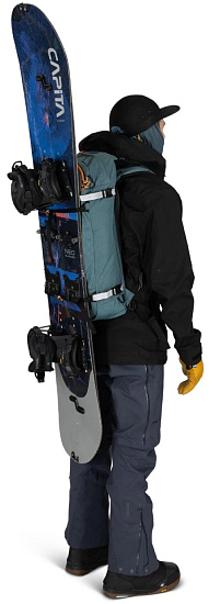 Рюкзак Osprey Soelden 25 Cascade Blue/Raven Black - Фото 6 большая