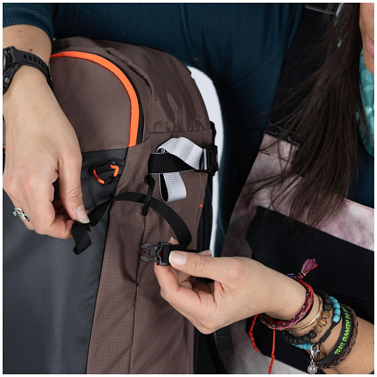 Рюкзак женский Osprey Sopris 25 Magma Brown/Raven Black - Фото 12 большая