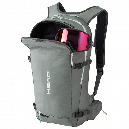 Рюкзак женский Head Women Backpack 20 Grey/Black/Neon Yellow - Фото 2 большая