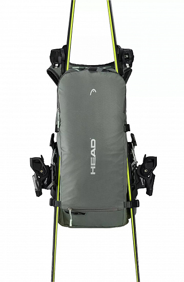 Рюкзак женский Head Women Backpack 20 Grey/Black/Neon Yellow - Фото 6 большая