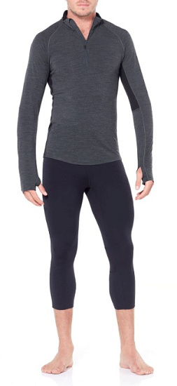 Кальсоны мужские Icebreaker 200 Zone Legless Black/Mineral - Фото 4 большая