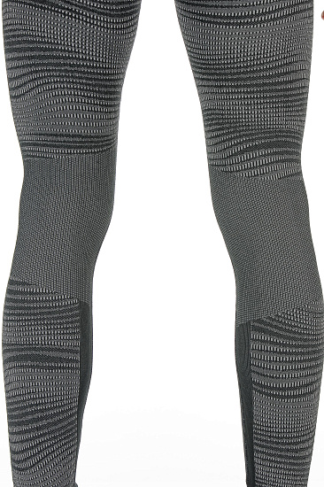Кальсоны мужские Odlo Bottom Pant Performance Blackcomb Черный/Серый - Фото 5 большая