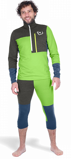 Кальсоны мужские Ortovox Fleece Light Short Matcha Green - Фото 2 большая