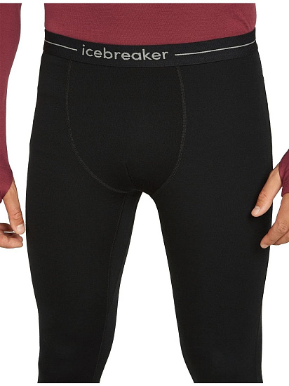 Кальсоны мужские Icebreaker 300 MerinoFine Polar Black - Фото 5 большая