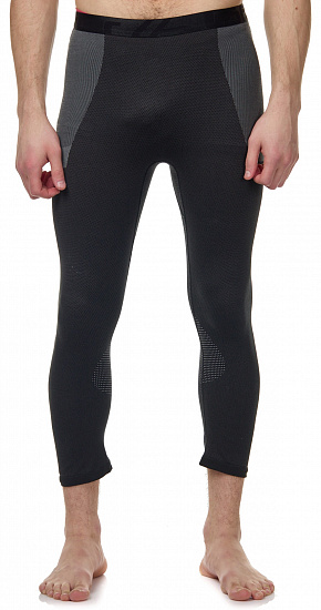 Кальсоны мужские Loffler Hybrid 3/4 Black - Фото 3 большая