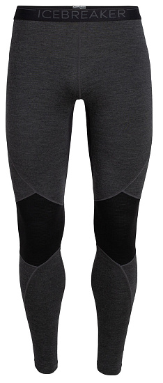 Кальсоны мужские Icebreaker 260 Zone Leggings Jet Hthr/Black - Фото 1 большая