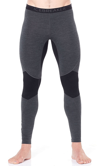 Кальсоны мужские Icebreaker 260 Zone Leggings Jet Hthr/Black - Фото 2 большая