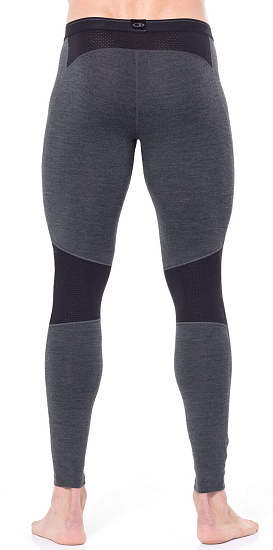 Кальсоны мужские Icebreaker 260 Zone Leggings Jet Hthr/Black - Фото 3 большая