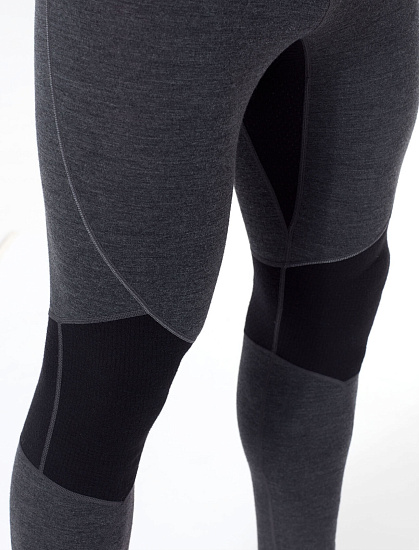 Кальсоны мужские Icebreaker 260 Zone Leggings Jet Hthr/Black - Фото 5 большая