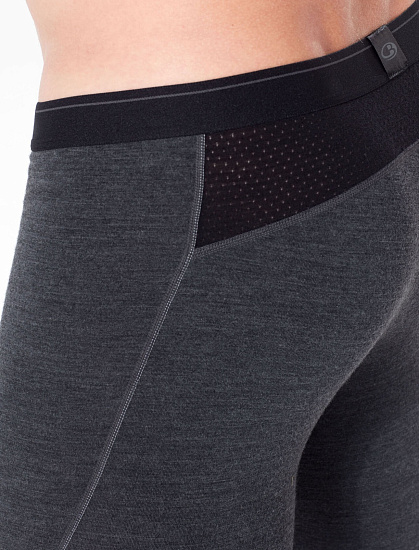 Кальсоны мужские Icebreaker 260 Zone Leggings Jet Hthr/Black - Фото 6 большая