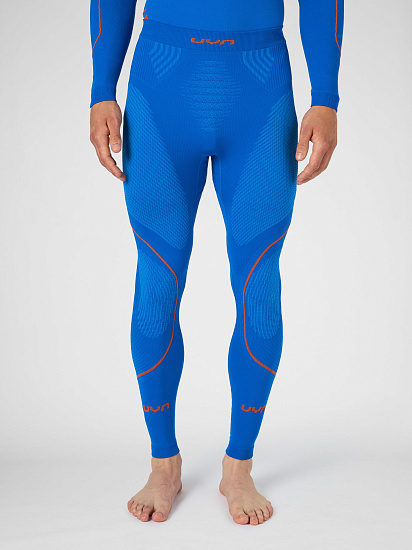 Кальсоны мужские UYN Evolutyon Uw Long Lapis Blue/Blue/Orange Shiny - Фото 4 большая