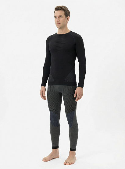 Кальсоны мужские UYN Fusyon Uw Long Grey York/Avio/White - Фото 3 большая