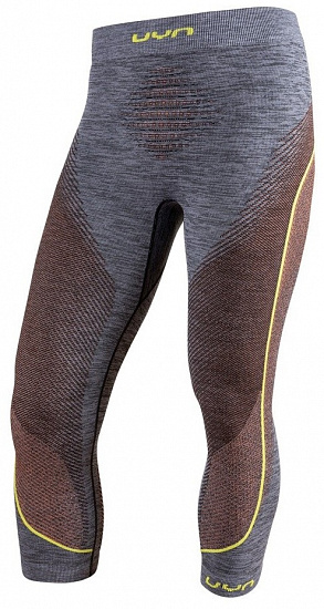 Кальсоны мужские UYN Ambityon Uw Medium Melange Black Melange/Orange/Yellow - Фото 1 большая