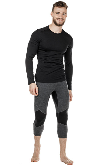 Кальсоны мужские Icebreaker 260 Zone Legless Jet Hthr/Black - Фото 2 большая