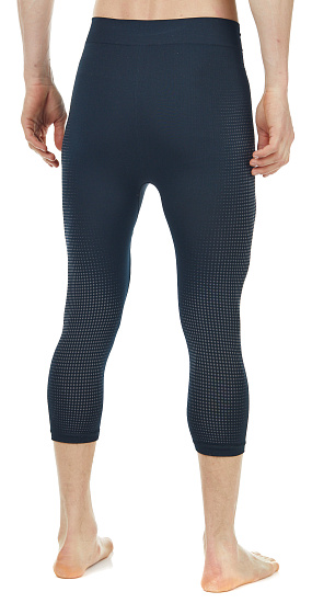 Кальсоны мужские Odlo Performance Warm Eco 3/4 Black/Graphite Grey - Фото 6 большая