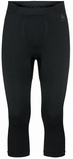 Кальсоны мужские Odlo Performance Warm Eco 3/4 Black/Graphite Grey - Фото 1 большая
