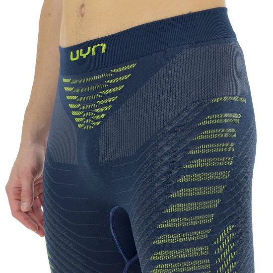 Кальсоны мужские UYN 3/4 Resilyon Uw Medium Dark Blue/Yellow - Фото 4 большая