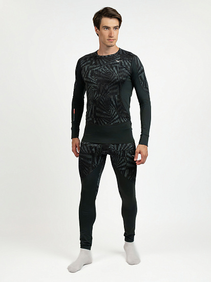Кальсоны мужские Mizuno Virtual Body G4 Long Tight Black - Фото 5 большая
