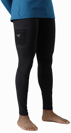 Кальсоны мужские Arcteryx Rho Lt Bottom Black - Фото 2 большая