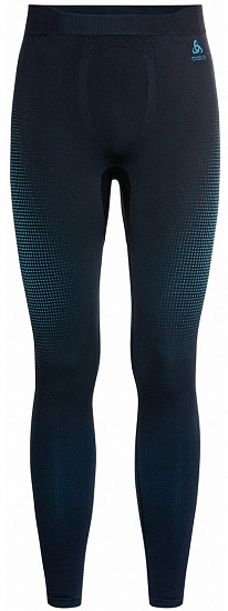 Кальсоны мужские Odlo Performance Warm Eco Dark Sapphire/Stunning Blue - Фото 1 большая
