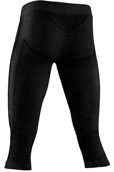 Кальсоны мужские X-Bionic Apani 4.0 Merino 3/4 Black/Black - Фото 2 большая