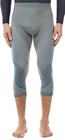 Кальсоны мужские UYN 3/4 Ambityon UW Medium Grey/Blue/Royal Blue - Фото 4 большая